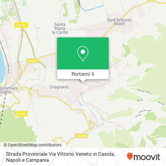 Mappa Strada Provinciale Via Vittorio Veneto in Casola