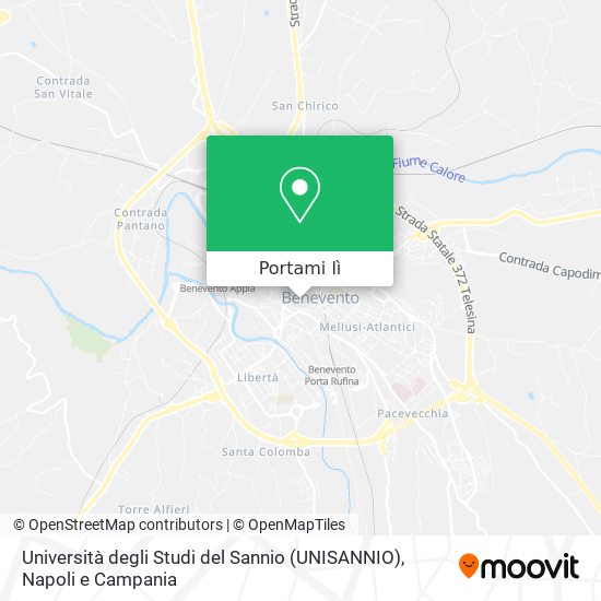 Mappa Università degli Studi del Sannio (UNISANNIO)