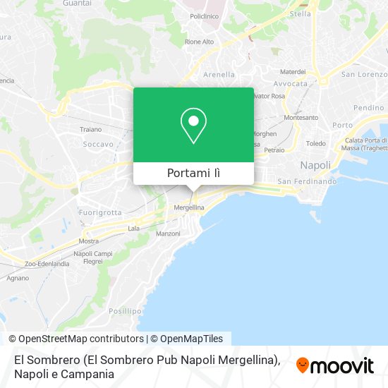 Mappa El Sombrero (El Sombrero Pub Napoli Mergellina)
