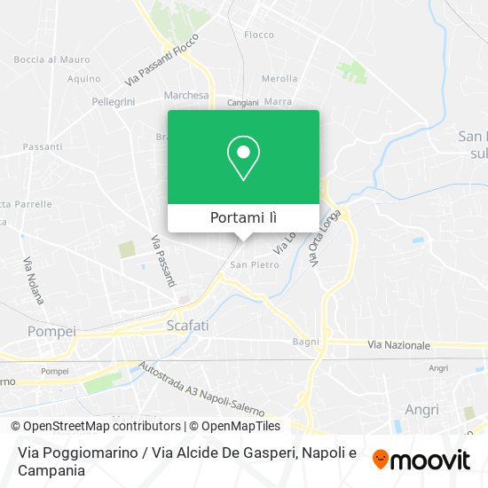 Mappa Via Poggiomarino / Via Alcide De Gasperi