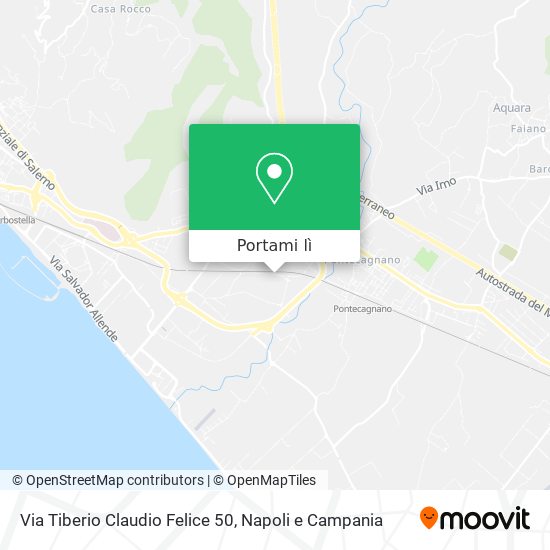 Mappa Via Tiberio Claudio Felice  50
