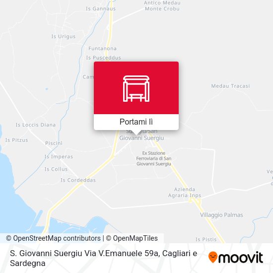 Mappa S. Giovanni Suergiu Via V.Emanuele 59a