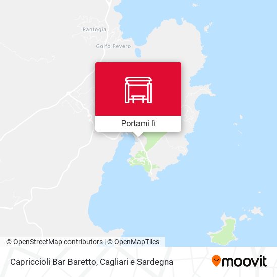 Mappa Capriccioli Bar Baretto