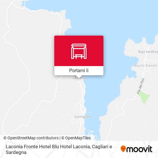 Mappa Laconia Fronte Hotel Blu Hotel Laconia