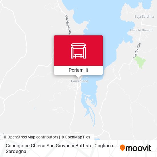 Mappa Cannigione Chiesa San Giovanni Battista