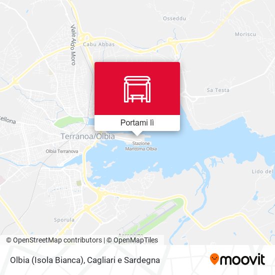 Mappa Olbia (Isola Bianca)