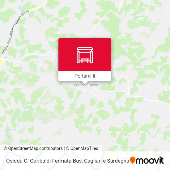 Mappa Osidda C. Garibaldi Fermata Bus