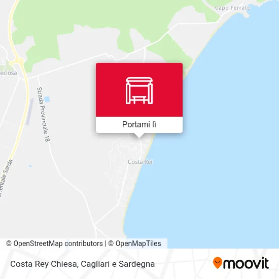 Mappa Costa Rey Chiesa