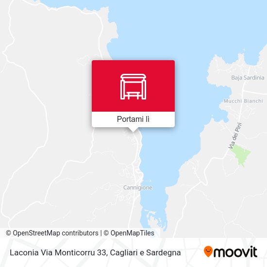 Mappa Laconia Via Monticorru 33