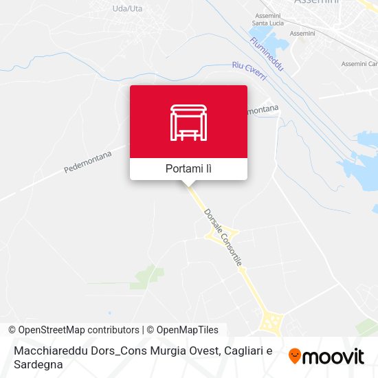 Mappa Macchiareddu Dors_Cons Murgia Ovest