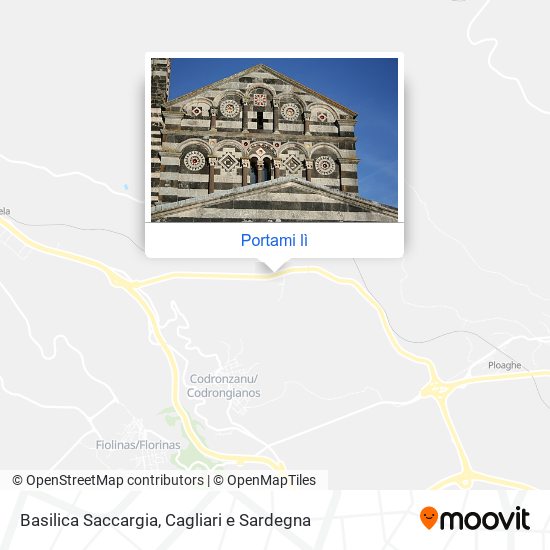 Mappa Basilica Saccargia