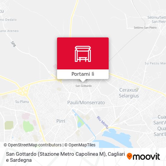 Mappa San Gottardo (Stazione Metro Capolinea M)