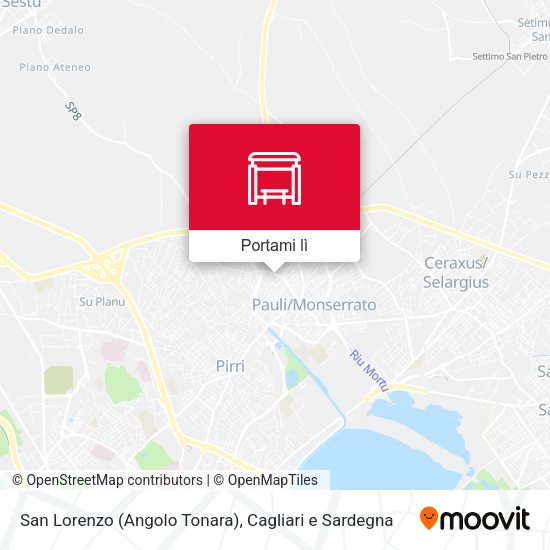 Mappa San Lorenzo (Angolo Tonara)