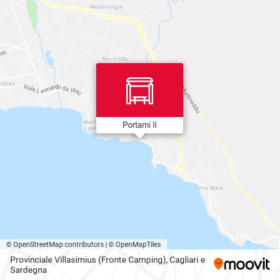 Mappa Provinciale Villasimius (Fronte Camping)
