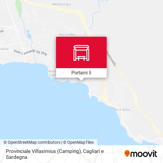 Mappa Provinciale Villasimius (Camping)