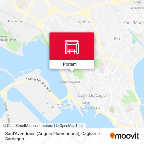 Mappa Sant'Avendrace (Angolo Flumendosa)
