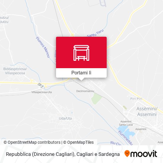 Mappa Repubblica (Direzione Cagliari)