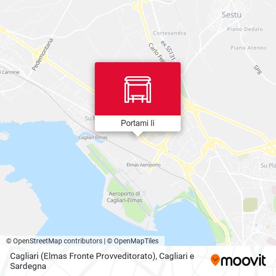 Mappa Cagliari (Elmas Fronte Provveditorato)