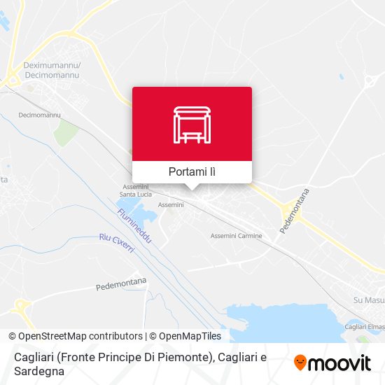Mappa Cagliari (Fronte Principe Di Piemonte)
