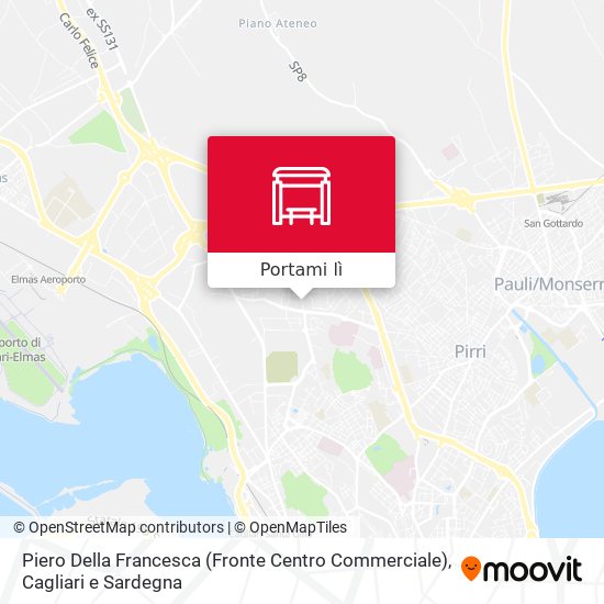 Mappa Piero Della Francesca (Fronte Centro Commerciale)