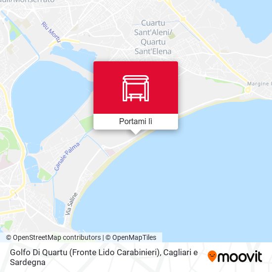 Mappa Golfo Di Quartu (Fronte Lido Carabinieri)