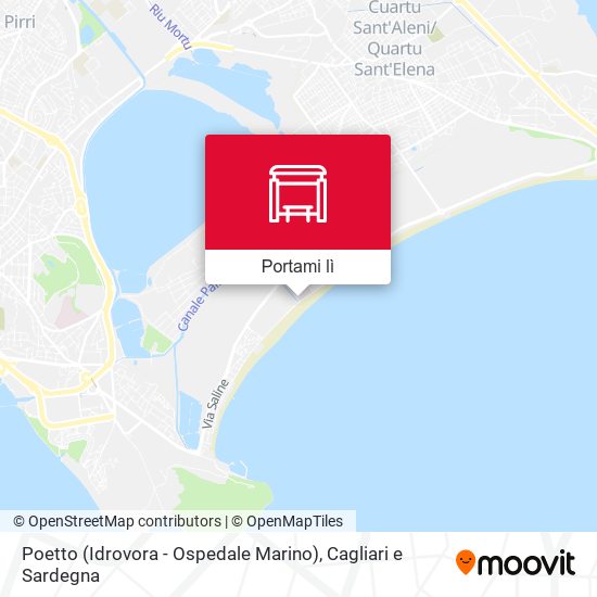 Mappa Poetto (Idrovora - Ospedale Marino)