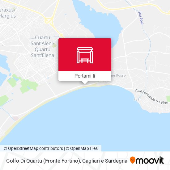 Mappa Golfo Di Quartu (Fronte Fortino)