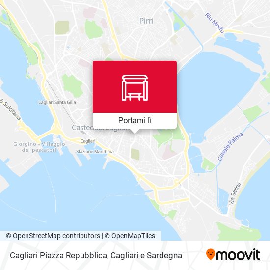 Mappa Cagliari Piazza Repubblica