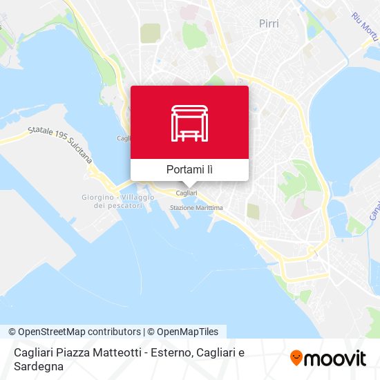 Mappa Cagliari Piazza Matteotti - Esterno