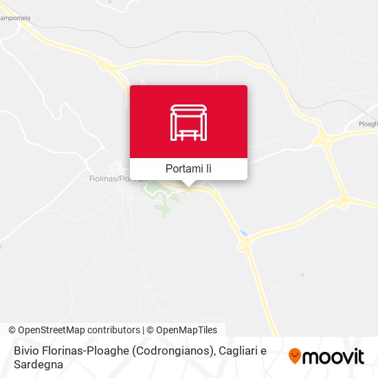 Mappa Bivio Florinas-Ploaghe (Codrongianos)