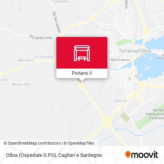Mappa Olbia (Ospedale G.P.Ii)