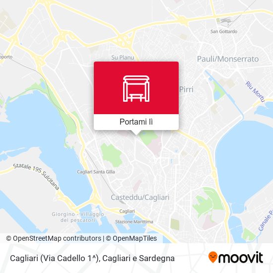 Mappa Cagliari (Via Cadello 1^)