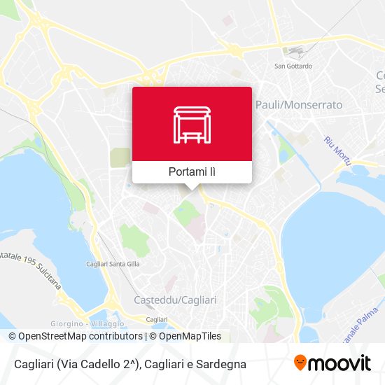 Mappa Cagliari (Via Cadello 2^)
