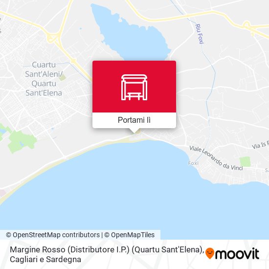 Mappa Margine Rosso (Distributore I.P.) (Quartu Sant'Elena)