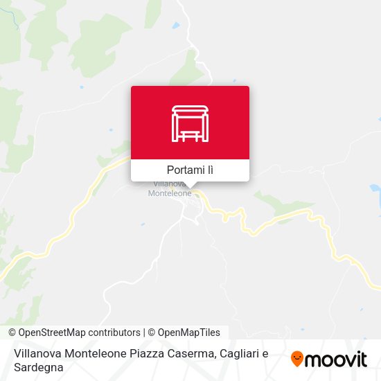 Mappa Villanova Monteleone Piazza Caserma