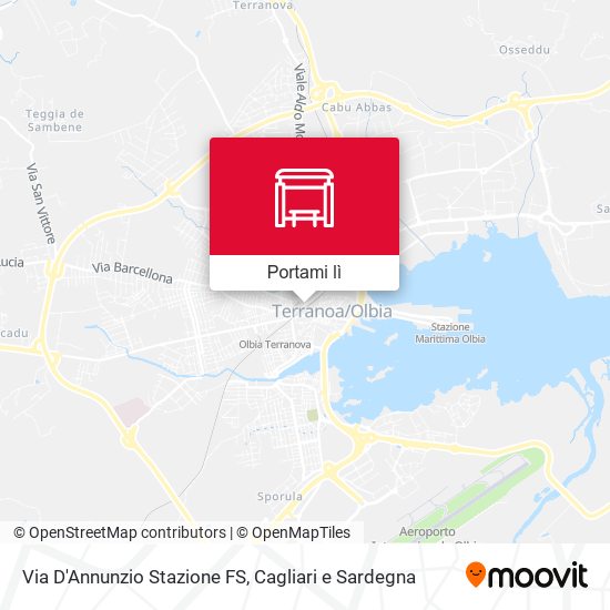 Mappa Via D'Annunzio Stazione FS