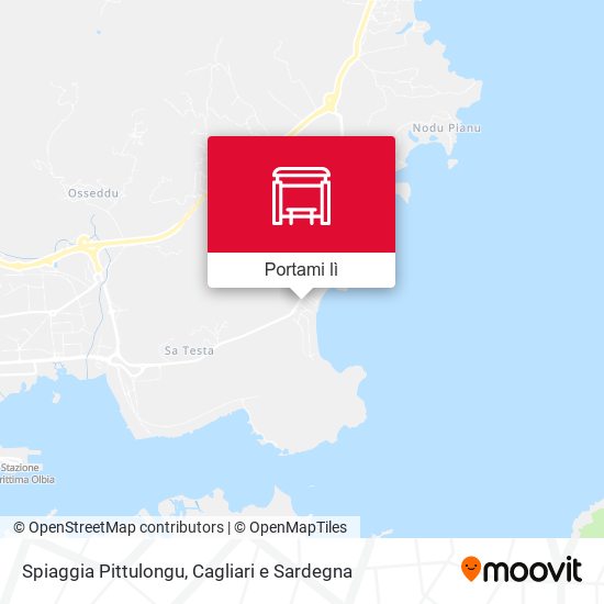 Mappa Spiaggia Pittulongu