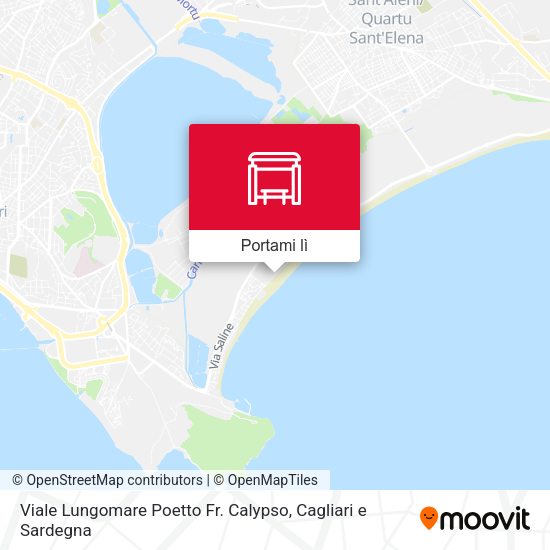 Mappa Viale Lungomare Poetto Fr. Calypso