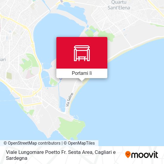 Mappa Viale Lungomare Poetto Fr. Sesta Area