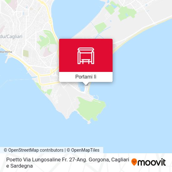Mappa Poetto Via Lungosaline Fr. 27-Ang. Gorgona