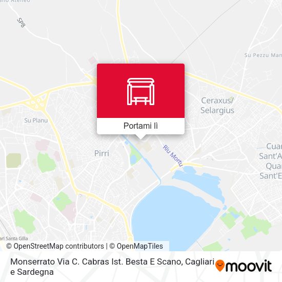 Mappa Monserrato Via C. Cabras Ist. Besta E Scano