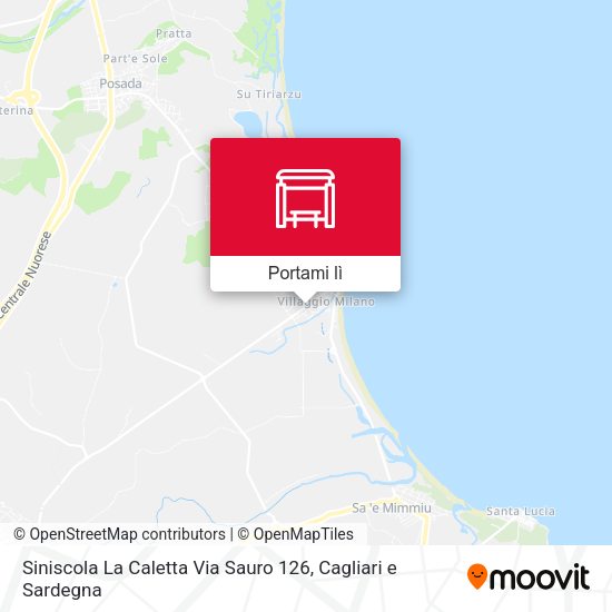 Mappa Siniscola La Caletta Via Sauro 126