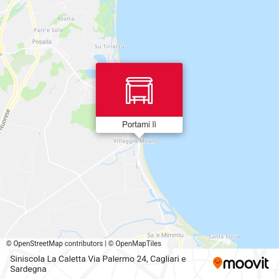 Mappa Siniscola La Caletta Via Palermo 24