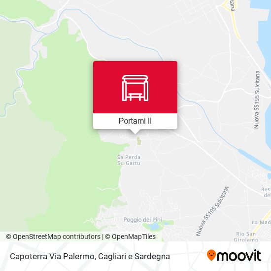 Mappa Capoterra Via Palermo