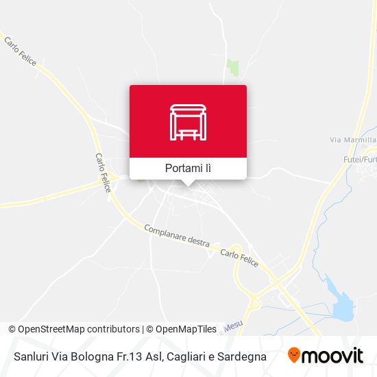 Mappa Sanluri Via Bologna Fr.13 Asl