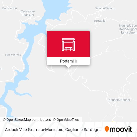 Mappa Ardauli V.Le Gramsci-Municipio