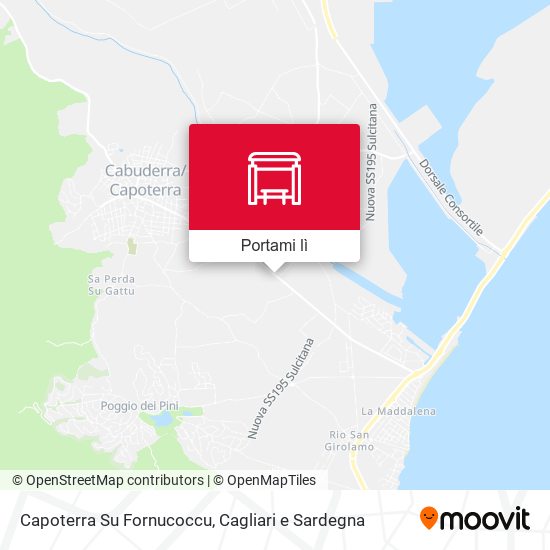 Mappa Capoterra Su Fornucoccu