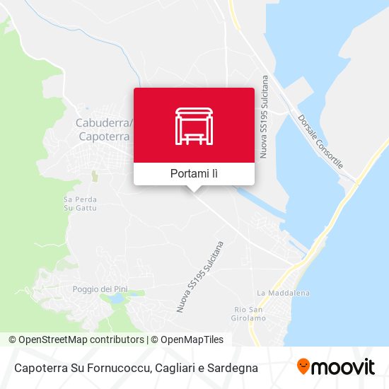 Mappa Capoterra Su Fornucoccu