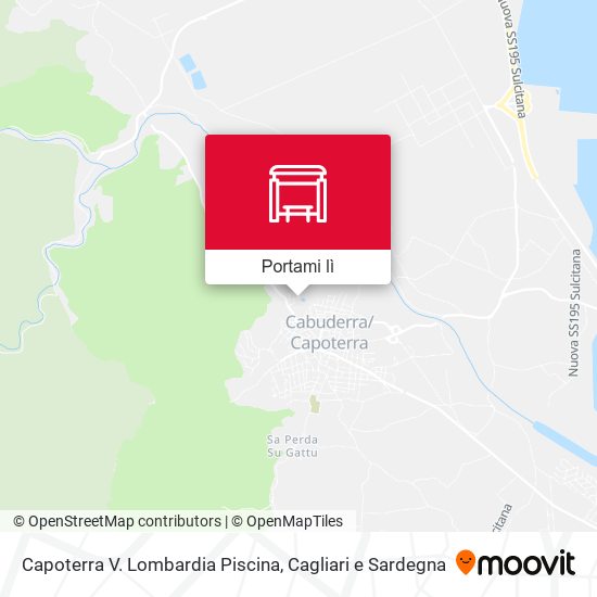 Mappa Capoterra V. Lombardia Piscina