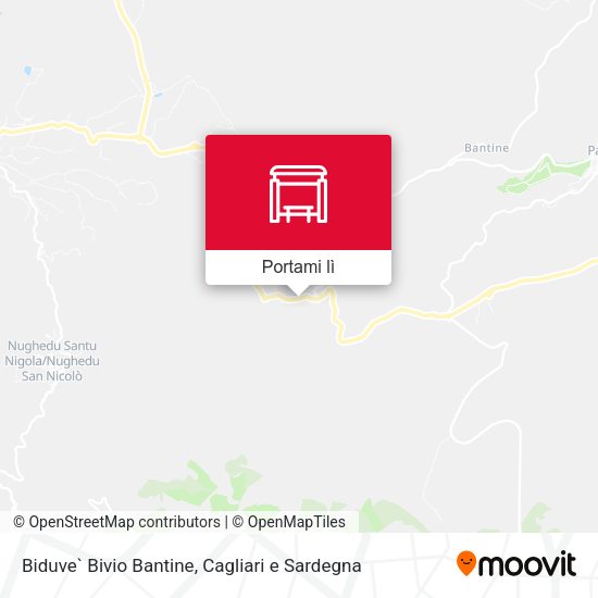Mappa Biduve` Bivio Bantine